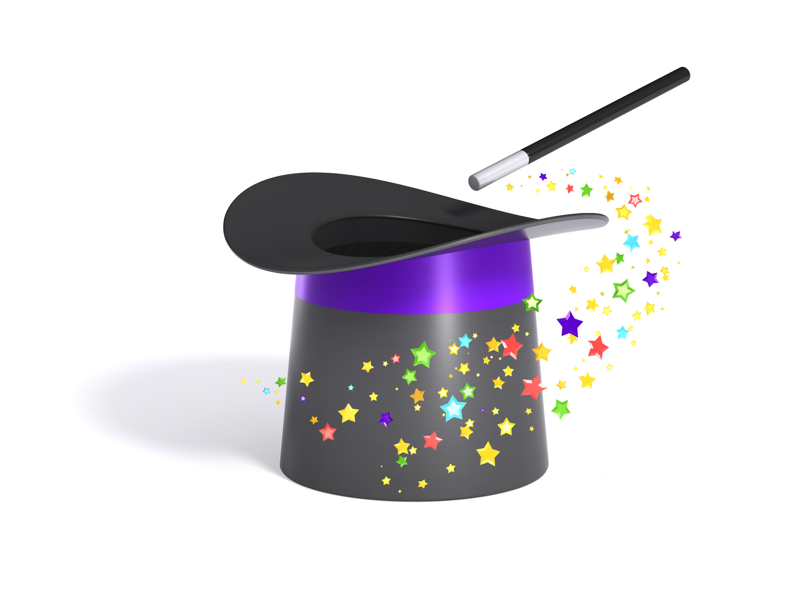 free clipart magic hat and wand - photo #13